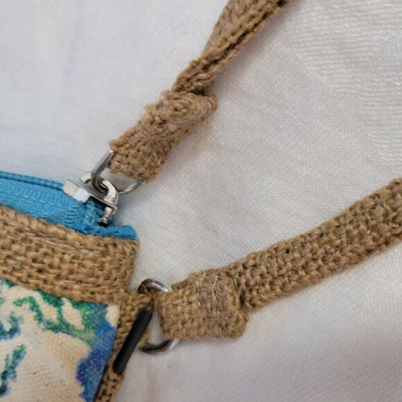 Sunbay Sea Turtle Purse fringe beaded Missy BOHO funky coastal handbag Ocean - Picture 6 of 10